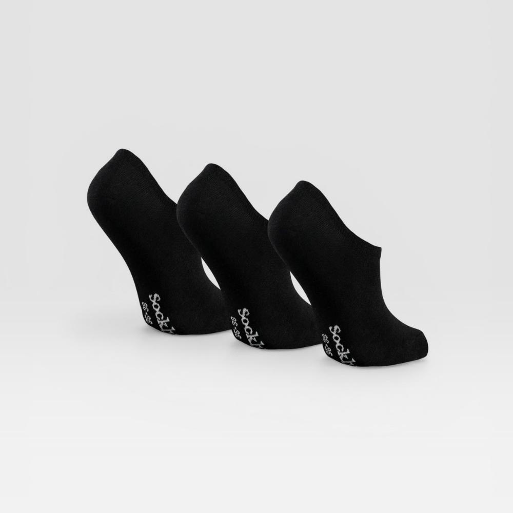Zwarte Sockly Core sokken achteraanzicht