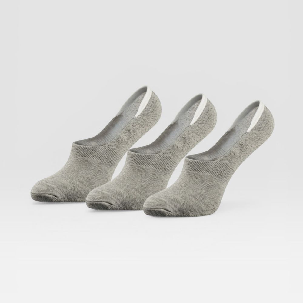 Grijze Sockly Invisible sokken vooraanzicht