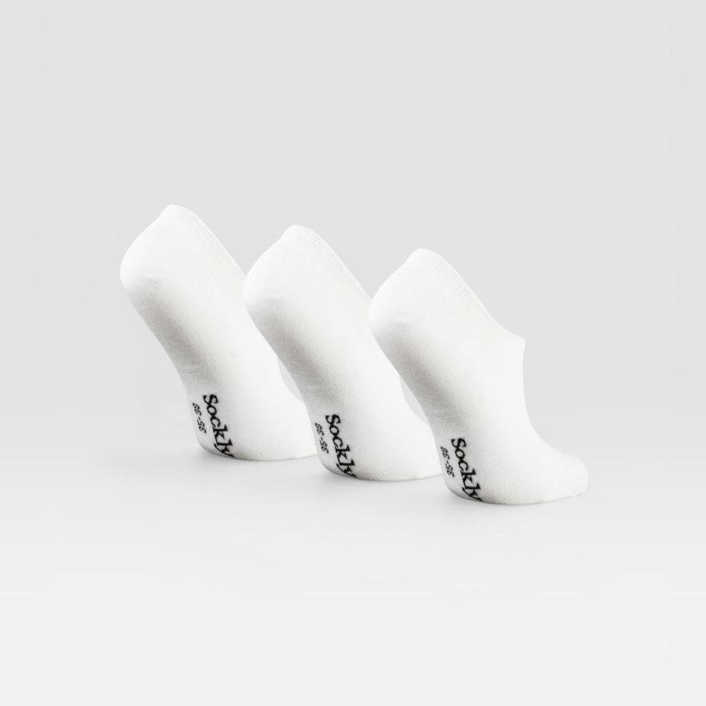Witte Sockly Core sokken achteraanzicht